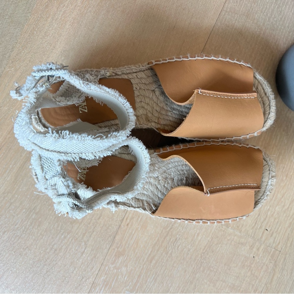 Zara Women's Tan Espadrilles - Picture 5 of 12